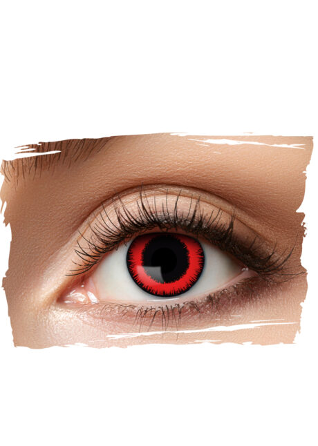 lentilles fantaisie, lentilles rouges red lunatic, Lentilles Halloween, Lentilles Rouges, Red Lunatic