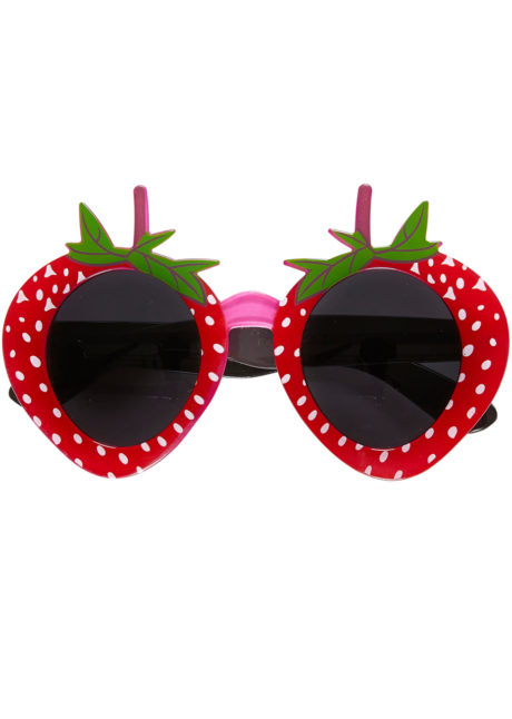 lunettes fraises, lunettes déguisements, lunettes fruits, accessoires fruits déguisements, Lunettes Fraises