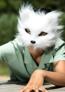 masque de chat fourrure, masque de chat, masque chat blanc