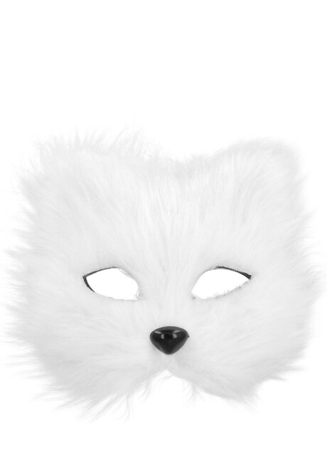 masque de chat fourrure, masque de chat, masque chat blanc, Masque de Chat Blanc, Fourrure