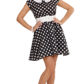 déguisement années 50, robe années 50 déguisement, costume années 50 femme, costume années 60 femme, déguisement années 60 femme, robe à pois déguisement femme, déguisement rock femme, déguisement sixties femme Déguisement Années 50, Noir