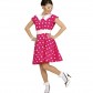 déguisement années 50, robe années 50 déguisement, costume années 50 femme, costume années 60 femme, déguisement années 60 femme, robe à pois déguisement femme, déguisement rock femme, déguisement sixties femme Déguisement Années 50 Rose