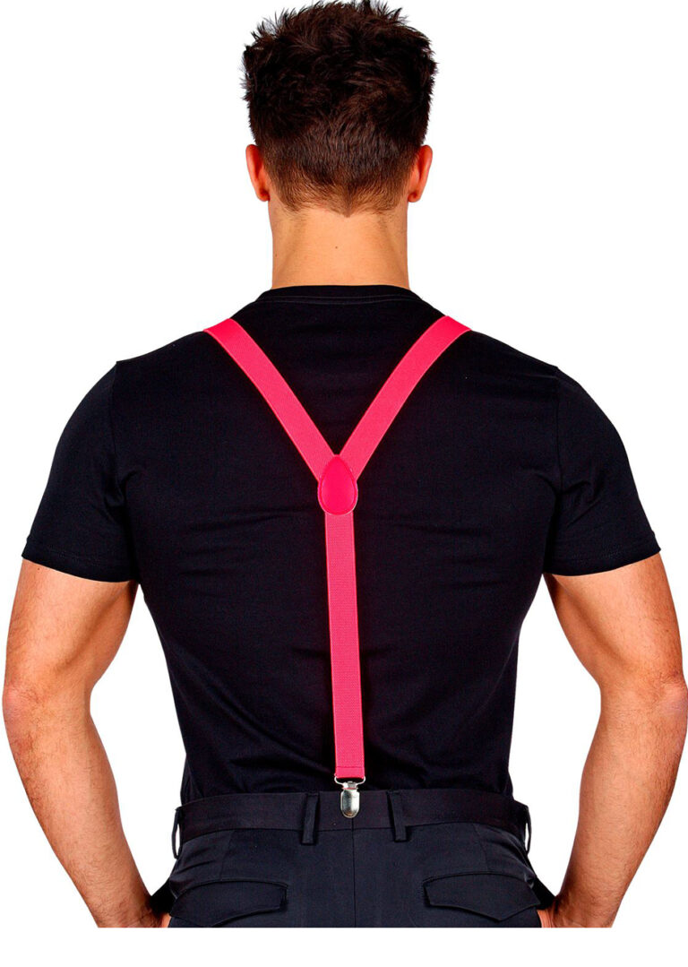 Bas Fluos Rose Et Manchettes - Accessoire Costume Rétro Années 80 90 Pour Carnaval