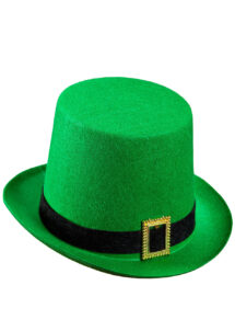 chapeau Saint Patrick, chapeau vert, chapeau haut de forme, chapeau leprechaun, Chapeau Saint Patrick, Haut de Forme Vert