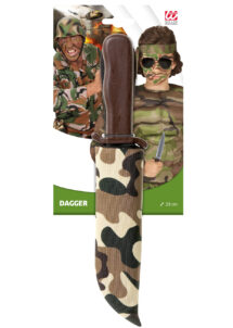 Arme factice costume militaire, faux couteau militaire, faux couteau camouflage