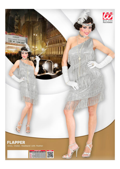 robe charleston déguisement, déguisement charleston, déguisement années 30, robe années 20, costume cabaret, déguisement cabaret femme, Déguisement Charleston Silver