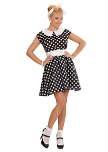 déguisement années 50, robe années 50 déguisement, costume années 50 femme, costume années 60 femme, déguisement années 60 femme, robe à pois déguisement femme, déguisement rock femme, déguisement sixties femme