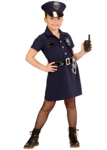 déguisement de policière enfant, déguisement filles, déguisements enfants, déguisement police fille, déguisement carnaval fille