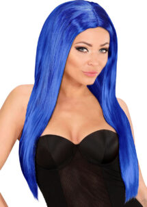 perruque bleue, perruque cheveux longs, perruque glamour, perruque pas chère à paris, perruques femmes, perruques cheveux longs