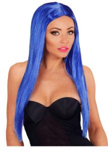perruque bleue femme, perruque cheveux longs femme, perruque cheveux bleus, perruques femmes, Perruque Glamour Wig, Bleue
