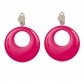 boucles d'oreilles roses, bijoux disco, bijoux fluo, bijoux années 80, bijoux pour déguisements, accessoires fluos, accessoires années 80, collier disco, bijoux plastique fluo pas cher Boucles d’Oreilles Années 80, Roses