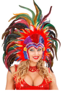 coiffe brésilienne, accessoire carnaval de rio, coiffe de carnaval, coiffure brésilienne, accessoire déguisement, déguisement brésilienne, coiffe brésilienne à plumes, Coiffe Brésilienne, Rio