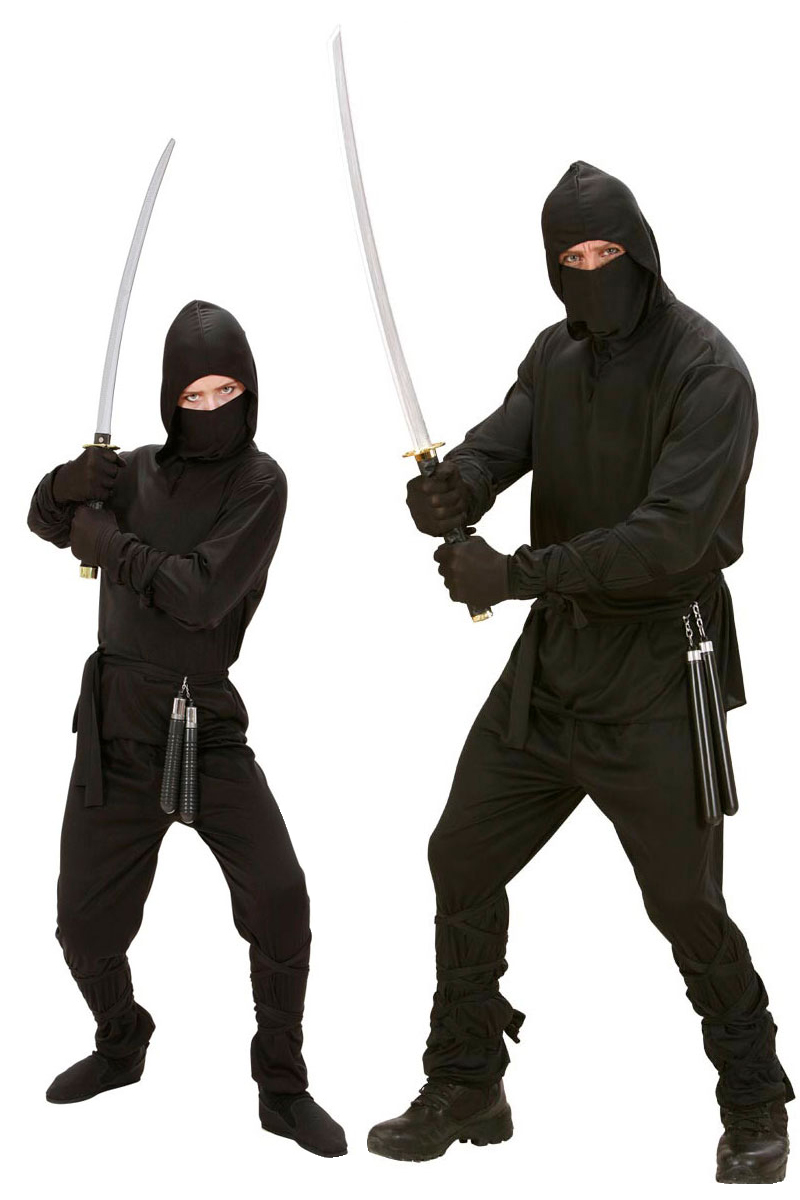 Déguisement Couple de Ninjas, Père et Fils Aux Feux de la Fête Paris
