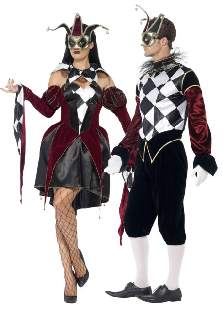 déguisement couple, déguisements arlequins, Déguisements Couple, Arlequins Gothiques