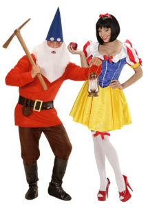 Déguisements couples, déguisement blanche neige et les 7 nains, déguisement couple conte de fée