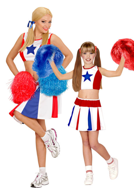 déguisements duos, déguisements pompom girl, déguisements cheerleader fille, Déguisements Couple, Cheerleader Star, Mère et Fille