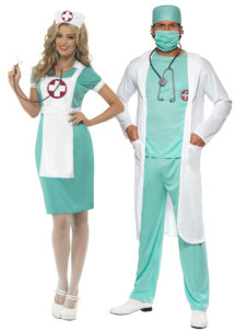 déguisements couples, déguisements infirmière et chirurgien, déguisements duos, Déguisements Couple, Chirurgien et Infirmière