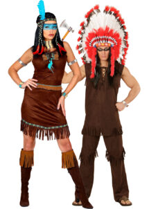 déguisements couples, déguisements d'indiens et d'indiennes, déguisements duos, Déguisements Couple, Indiens Navajo et Comanche