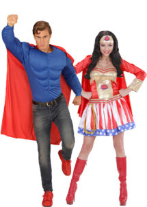 déguisements couples, déguisements super héros, déguisement à deux, déguisement couple de super héros