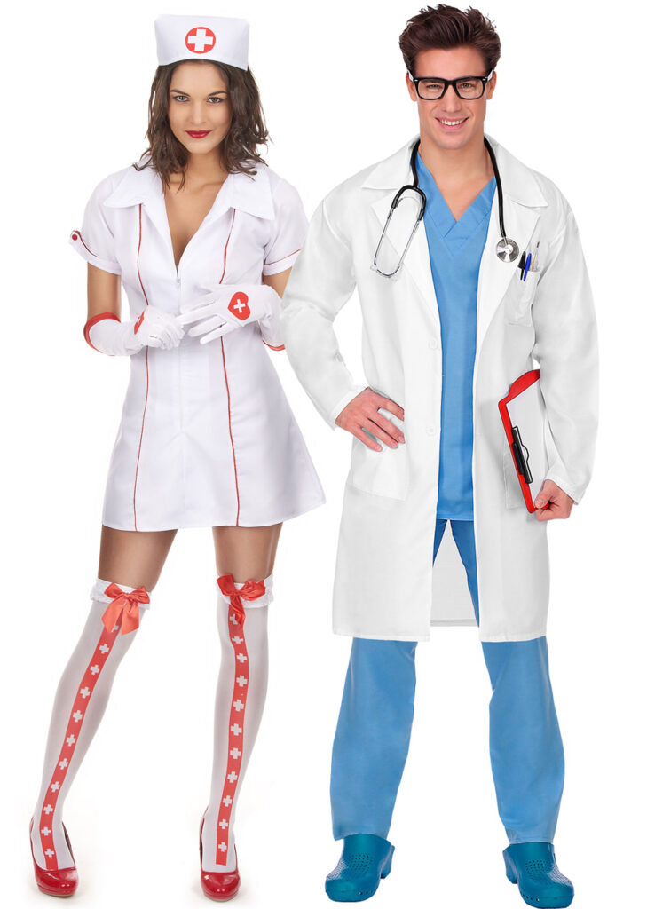 Ensemble tenue de docteur pour poupée et chemise d'hôpital/chemise de nuit pour patiente pour poupée de 18 pouces, idées cadeaux