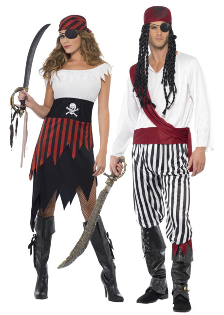 déguisements de couples, déguisements de pirates, déguisements duos, Déguisements Couple, Pirates Black and White