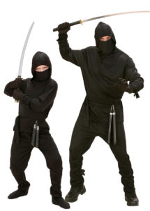déguisements duos, déguisements couples, déguisements de ninja, Déguisements Couple, Ninjas, Père et Fils