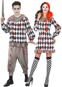 déguisement clown halloween, déguisements couples halloween, déguisements couples clown