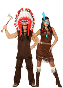 déguisements couples, déguisements d'indiens et d'indiennes, déguisements duos
