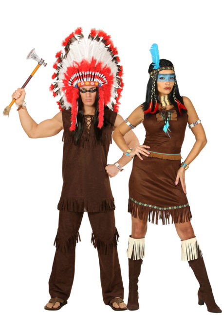 déguisements couples, déguisements d'indiens et d'indiennes, déguisements duos, Déguisements Couple, Indiens Navajo et Comanche