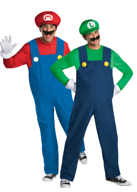 Déguisements Couple, Mario et Luigi - Aux Feux de la Fête - Paris