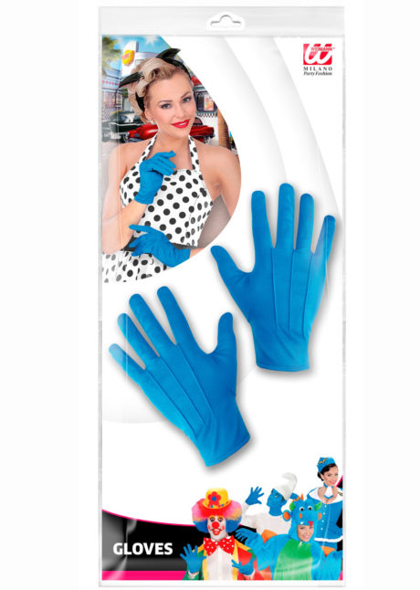 gants bleus, gants de couleur, gants bleus déguisement, gants pour adulte, gants de déguisement, accessoires gants déguisement, gants déguisement, gants homme déguisement, Gants Courts, Bleus