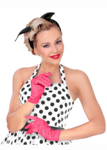 gants roses, gants de couleur déguisement, accessoire gants déguisement, gants déguisement, gants roses déguisement