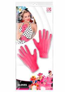gants roses, gants de couleur déguisement, accessoire gants déguisement, gants déguisement, gants roses déguisement