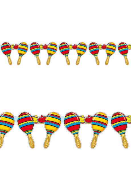 guirlande mexicaine, déco mexicaine, guirlande maracas, Guirlande Mexicaine, Maracas et Sombreros