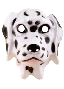 masque dalmatien, masque de chien dalmatien, masque animal plastique, masque chien plastique, masque de chien pour enfant, Masque de Dalmatien