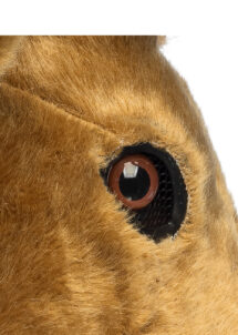 masque de Renne en fausse fourrure, masque animal fourrure, masque Renne, Masque de Renne, Fourrure, Demi Visage