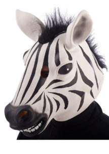 masque de zèbre en latex, masques d'animaux latex, masque animal latex, masques d'animaux