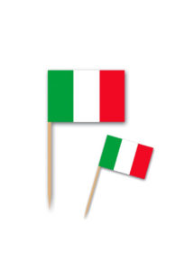 pics apéro drapeaux Italie, pics apéritifs drapeaux de l'italie, pics drapeaux Italie