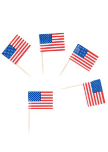 pics drapeaux américains, décos américaines, décorations états unis, vaisselle drapeau américain