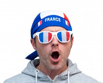 bandana france, drapeau france, drapeaux france, accessoires euro 2016, boutique de supporter, accessoires de supporter, Bandana France, à Nouer