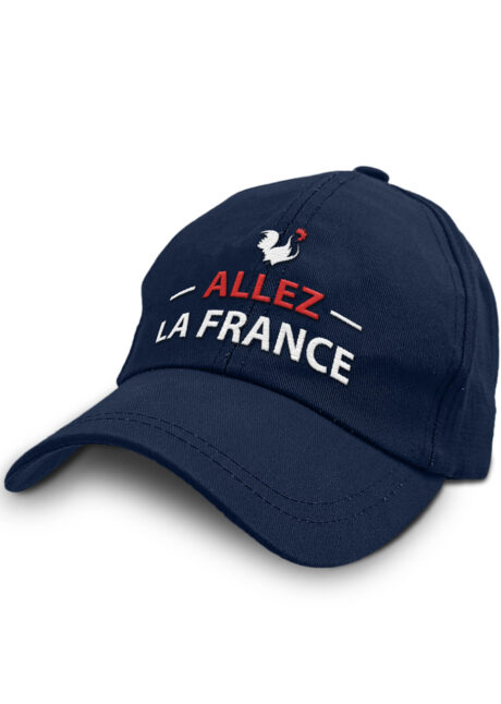 CASQUETTE-FRANCE-CD7874, Casquette de Supporter France, Coq Brodé