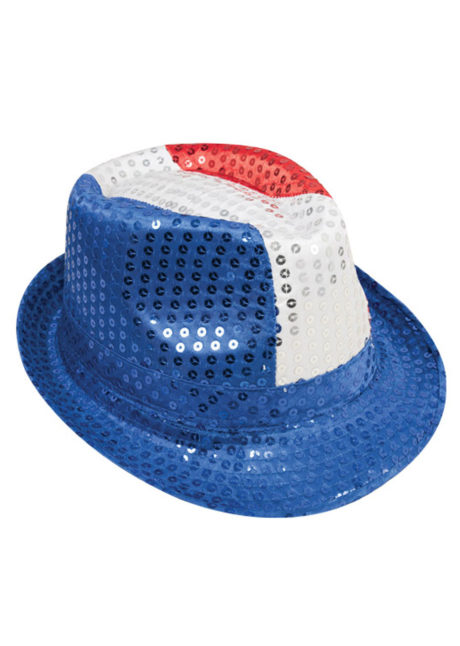 chapeaux france, chapeau de supporter, accessoires france, accessoires euro 2021, boutique supporters, supporters euro football, chapeau mondial football, chapeaux tricolores, france, Chapeau de Supporter France, Sequins, Bleu Blanc Rouge