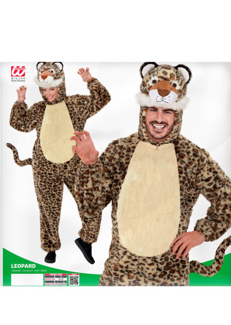 déguisement de léopard, déguisements d'animaux, déguisement jungle, costume de léopard adulte, déguisement léopard homme, Déguisement de Léopard, Combinaison