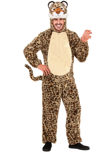déguisement de léopard, déguisements d'animaux, déguisement jungle, costume de léopard adulte, déguisement léopard homme, Déguisement de Léopard, Combinaison