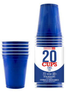 gobelets américains, red cups, original cup, gobelets bleus américains