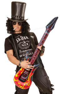 guitare électrique gonflable, guitare déguisement, accessoire rock déguisement, accessoire chanteur déguisement, fausse guitare électrique déguisement