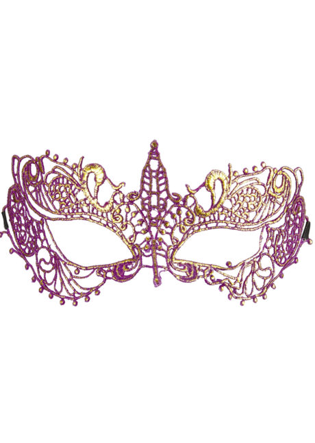 loup dentelle, masque en dentelle, Loup Dentelle, Purple et Or