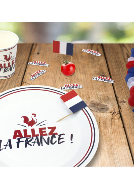 pics apéro drapeaux france, pics drapeau de la France, confettis france, Confettis Allez la France et Pics Apéro France