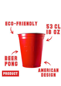 gobelets américains, red cups, original cup, gobelets rouges américains