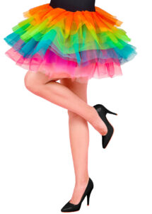 tutu multicolore, tutu en tulle